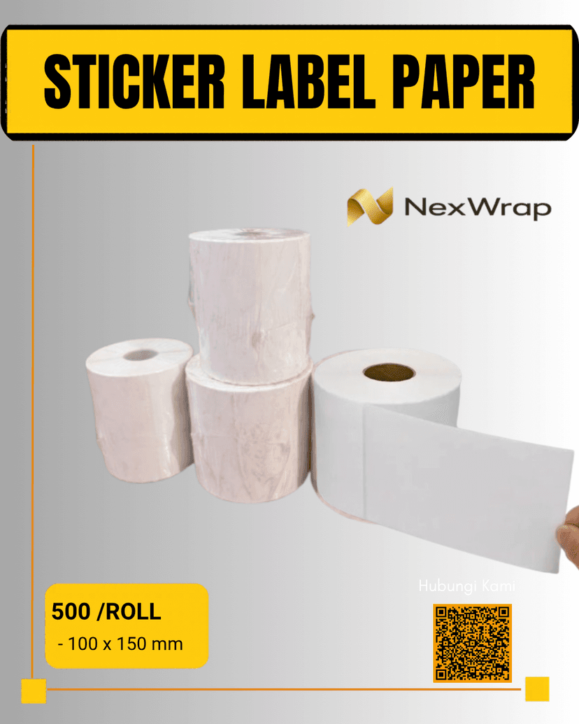 Label Paper Roll (100x150)